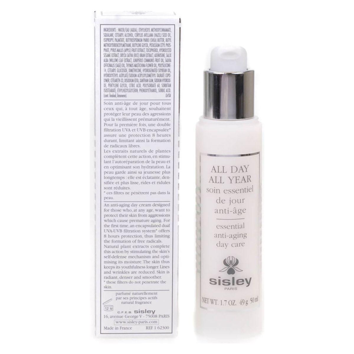 Sisley All Day All Year Essential Anti-Aging Day Care – 50ml | Daily Protective Skincare to Defend Against Premature Ageing Sisley All Day All Year Essential Anti - Aging Day Care 50ml - Glam Global UKSisley