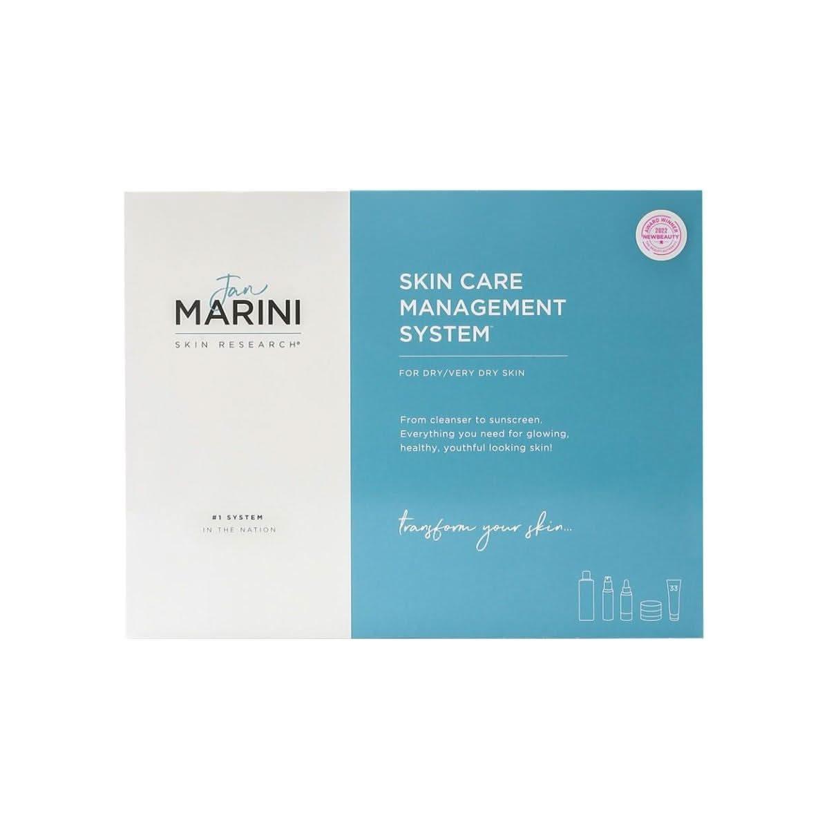 Jan Marini Skin Care Management System – Dry/Very Dry Skin with SPF 33 | Award-Winning 5-Step Anti-Aging Regimen Jan Marini Skin Care Management System for Dry/Very Dry Skin with Antioxidant Daily Face Protectant SPF 33 | Award - Winning 5 - Step Skincare - Glam Global UKJan Marini
