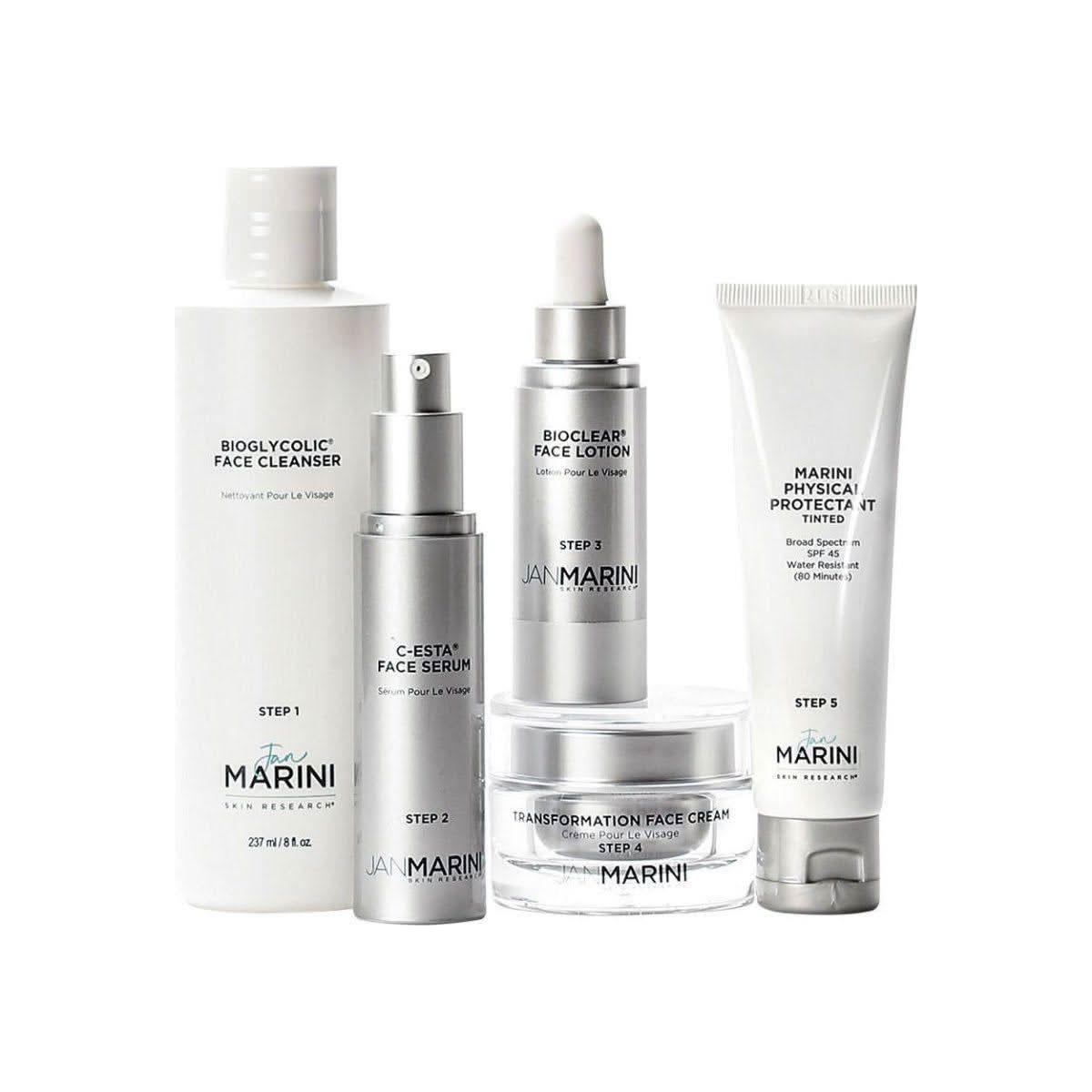 Jan Marini Skin Care Management System – Normal/Combination Skin with Marini Physical Protectant SPF 45 | Award-Winning 5-Step Skincare Regimen Jan Marini Skin Care Management System for Normal/Combination Skin with Marini Physical Protectant SPF 45 | Award - Winning 5 - Step Regimen - Glam Global UKJan Marini