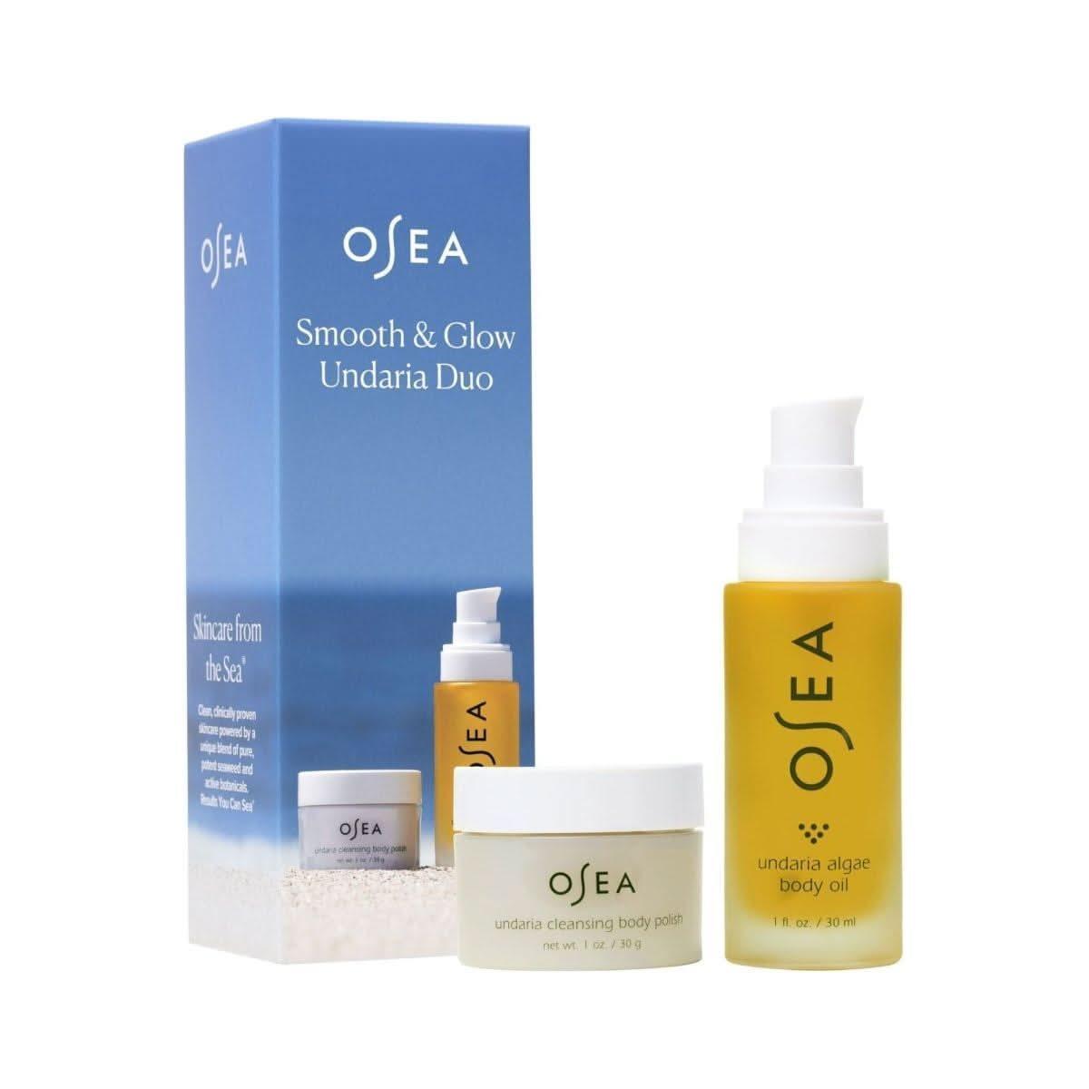 OSEA Smooth & Glow Undaria Duo (Limited Edition) | Travel-Size Seaweed Skincare for Hydrated, Radiant Skin OSEA Smooth & Glow Undaria Duo (Limited Edition) | Travel - Size Skincare Essentials - Glam Global UKOSEA