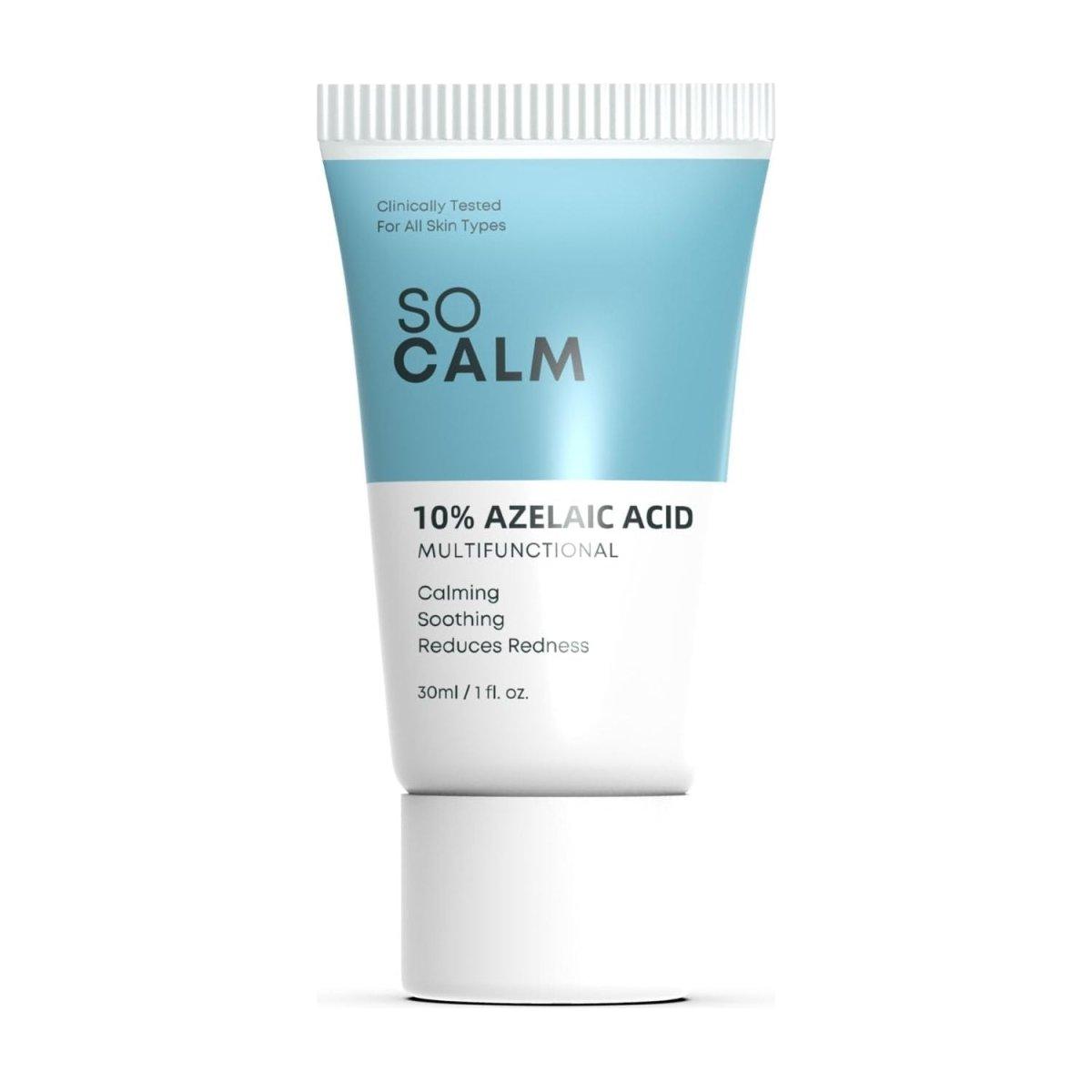 SoCalm 10% Azelaic Acid Cream – Rosacea Relief, Acne Treatment & Scar Improvement (1 fl oz / 30ml) SoCalm 10% Azelaic Acid 1 fl oz - 30 ml - Glam Global UKSoCalm