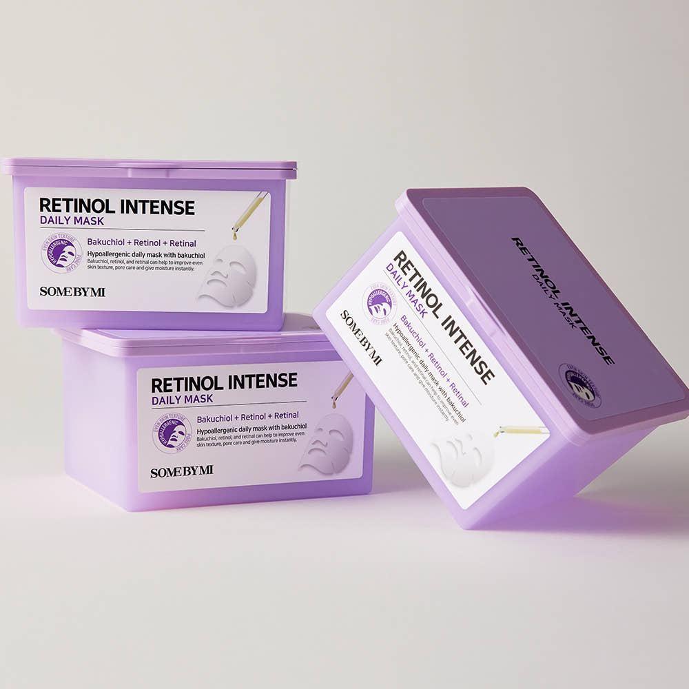 SOME BY MI Retinol Intense Daily Mask - 30 Sheets/350ml | Smoothing & Hydrating Care SOME BY MI Retinol Intense Daily Mask - 30 Sheets/350ml | Smoothing & Hydrating Care - Glam Global UKSOME BY MI