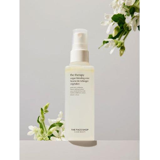 THE FACE SHOP The Therapy Vegan Blending Mist – 100ml | Hydrating & Firming Face Mist with Edelweiss Extract THE FACE SHOP The Therapy Vegan Blending Mist 100ml - Glam Global UKTHE FACE SHOP