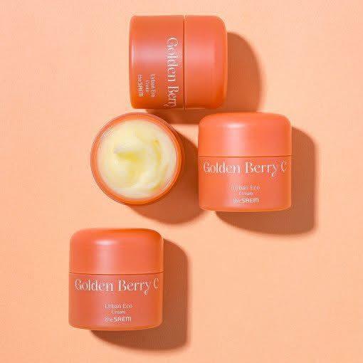 The SAEM Urban Eco Golden Berry C Cream – 50ml | Brightening & Anti-Wrinkle Hydration The SAEM Urban Eco Golden Berry C Cream 50ml | Brightening & Anti - Wrinkle Hydration - Glam Global UKThe SAEM