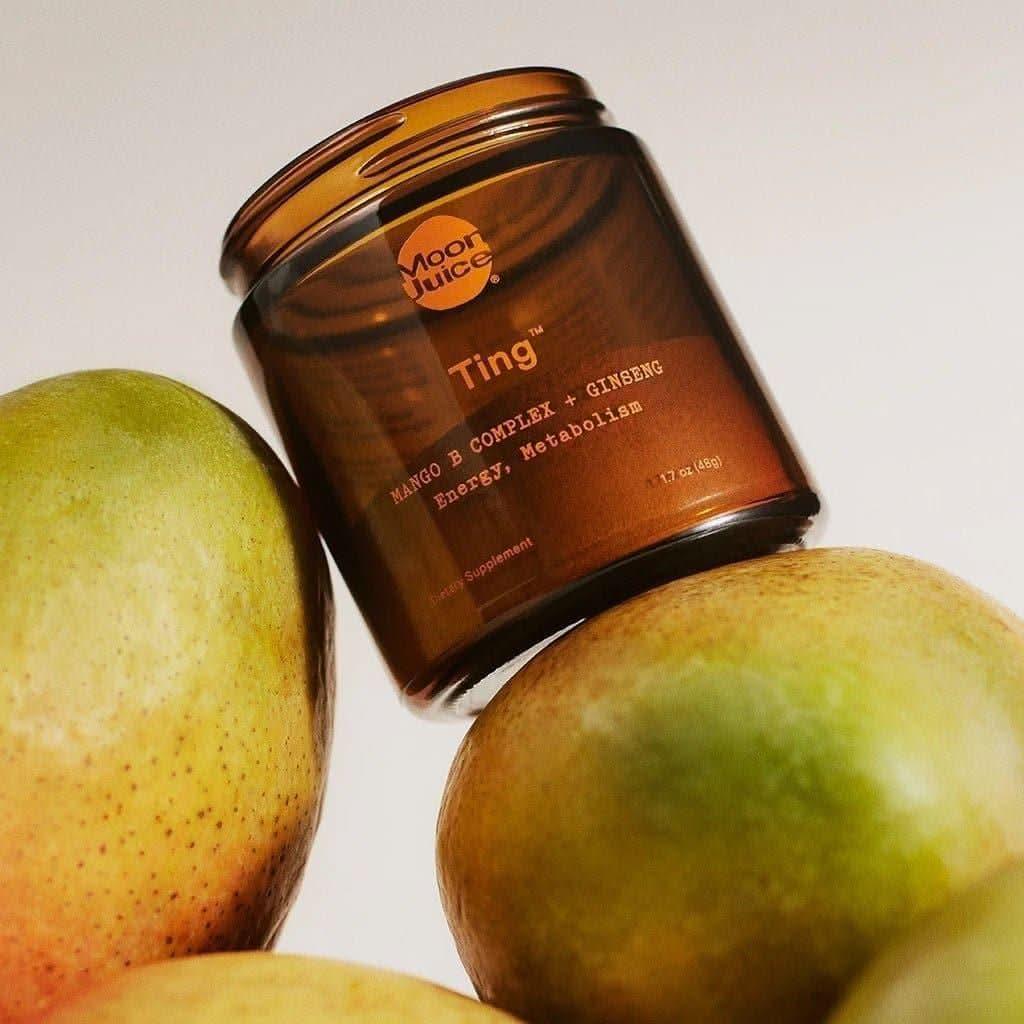 Moon Juice Ting – Mango Flavoured Natural Energy Drink Mix | 65g | B Vitamins + Adaptogens for Calm, Sustained Energy Ting - Glam Global UKMoon Juice