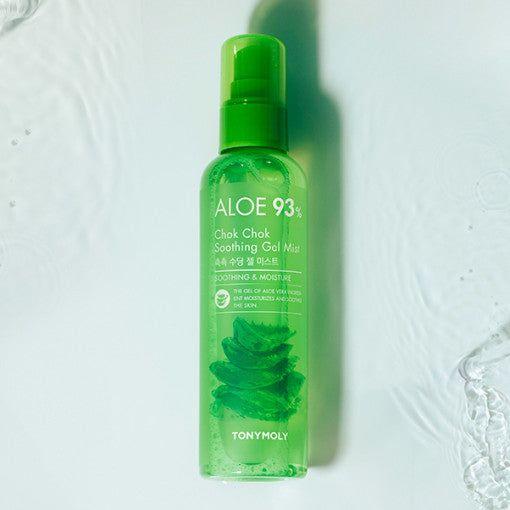 TONYMOLY Aloe 93% Chok Chok Soothing Gel Mist – 150ml | Refreshing & Hydrating Aloe Mist for Soothing Relief TONYMOLY Aloe 93% Chok Chok Soothing Gel Mist 150ml - Glam Global UKTONYMOLY