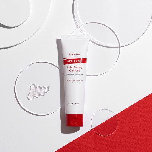 TONYMOLY PHA + LHA Apple Mild Peeling Gel Pack – 100ml | Exfoliating & Sebum Control Gel for Clearer Skin TONYMOLY PHA + LHA Apple Mild Peeling Gel Pack 100ml - Glam Global UKTONYMOLY