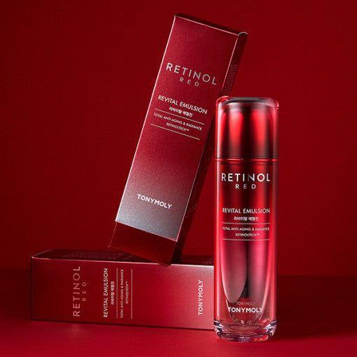 TONYMOLY Red Retinol Revital Emulsion – 120ml | Anti-Aging, Brightening & Hydrating Retinoltech™ Formula TONYMOLY Red Retinol Revital Emulsion 120ml - Glam Global UKTONYMOLY