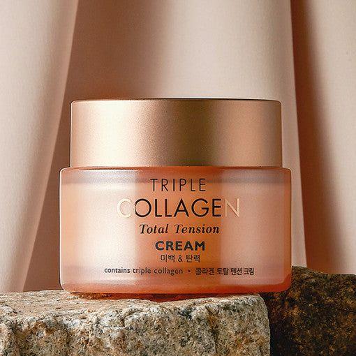 TONYMOLY Triple Collagen Total Tension Cream – 80ml | Firming, Brightening & Deep Moisture Vegan Collagen Cream TONYMOLY Triple Collagen Total Tension Cream 80ml - Glam Global UKTONYMOLY