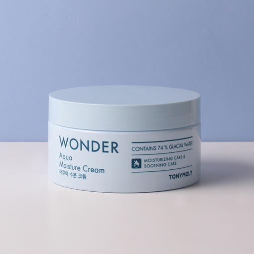 TONYMOLY Wonder Aqua Moisture Cream – 300ml | Ultra-Hydrating Water Gel for Soothing & Barrier Repair TONYMOLY Wonder Aqua Moisture Cream 300ml - Glam Global UKTONYMOLY
