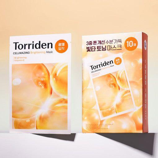 Torriden Cellmazing Vita C Brightening Mask Sheet – 26ml x 10 Count | Vitamin-Powered Sheet Masks for Radiant, Even Skin Tone Torriden Cellmazing Vita C Brightening Mask Sheet 26ml X 10ea - Glam Global UKTorriden