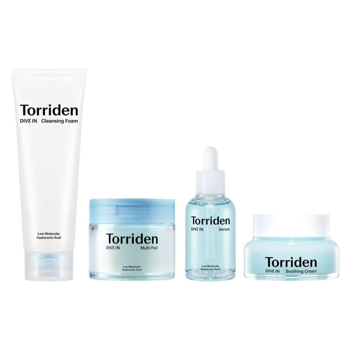 Torriden DIVE IN Hyaluronic Acid Skincare Set | Complete Hydration & Glowing Skin Routine Torriden DIVE IN Hyaluronic Acid Skincare Set - Glam Global UKTorriden