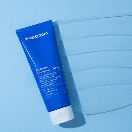 treatroom Hyaluronic Acid Aqua Gel Cream – 155ml | Lightweight Hydration with 8 Types of Hyaluronic Acid treatroom Hyaluronic Acid Aqua Gel Cream 155ml - Glam Global UKtreatroom