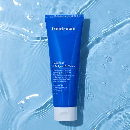 treatroom Hyaluronic Acid Aqua Gel Cream – 155ml | Lightweight Hydration with 8 Types of Hyaluronic Acid treatroom Hyaluronic Acid Aqua Gel Cream 155ml - Glam Global UKtreatroom