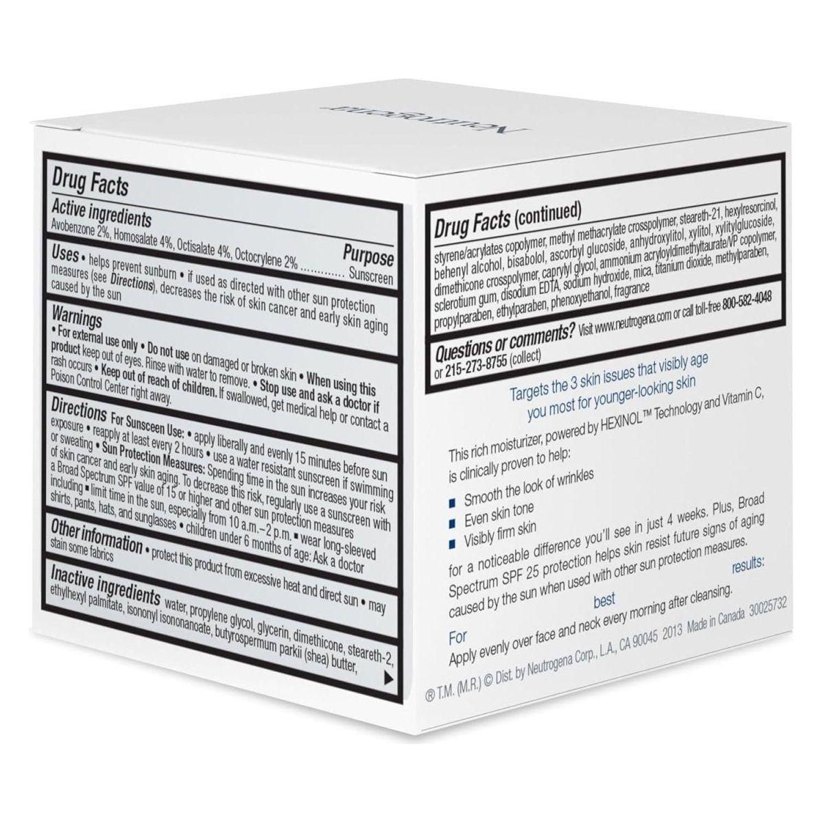 Neutrogena Triple Age Repair Anti-Aging Daily Facial Moisturizer – 50ml | SPF 25, Wrinkle-Fighting & Firming Cream Neutrogena Triple Age Repair Anti - Aging Daily Facial Moisturizer - 50ml - Glam Global UKNeutrogena
