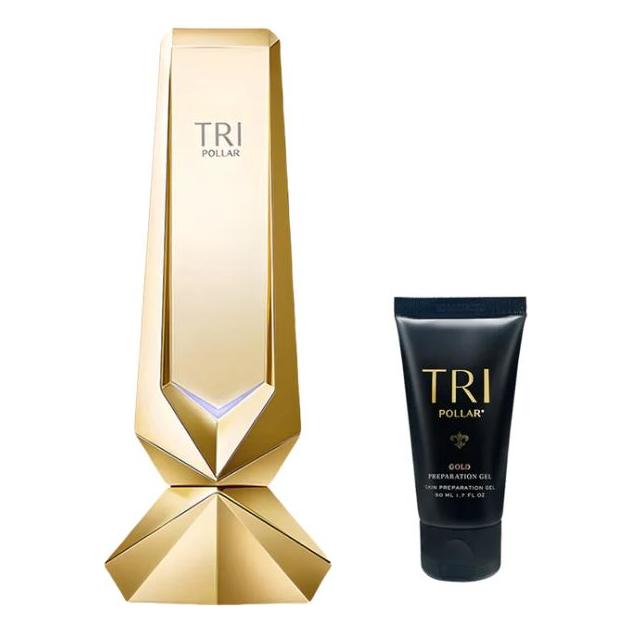 Tripollar STOP Vx Gold Facial Device Kit | 24K RF Anti-Aging & Jawline Sculpting Treatment Tripollar STOP Vx Gold 2 Facial Device Kit - RF Anti - Aging Treatment - Glam Global UK TriPollar