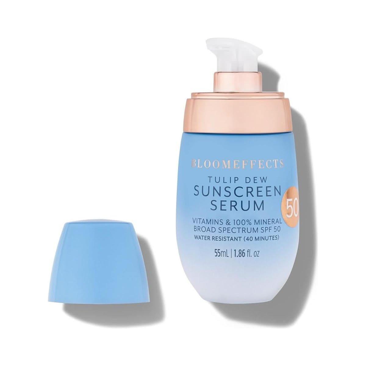 Tulip Dew Sunscreen Serum - 55ml (Large) | SPF Protection with a Dewy Glow Tulip Dew Sunscreen Serum - 55ml (Large) - Glam Global UKBloomeffects
