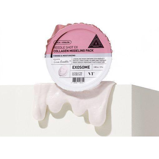 VT Reedle Shot EX Collagen Modeling Pack – 25g | Firming, Elasticity-Boosting Rubber Mask with Cica Reedle™ & Collagen VT Reedle Shot EX Collagen Modeling Pack 25g - Glam Global UKVT