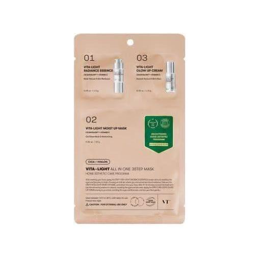VT Vita-Light All In One 3-Step Mask – 1.5g + 24g + 1.5g | Brightening & Hydrating with 20% Vitamin C VT Vita - Light All In One 3step Mask 1.5g+24g+1.5g - Glam Global UKVT