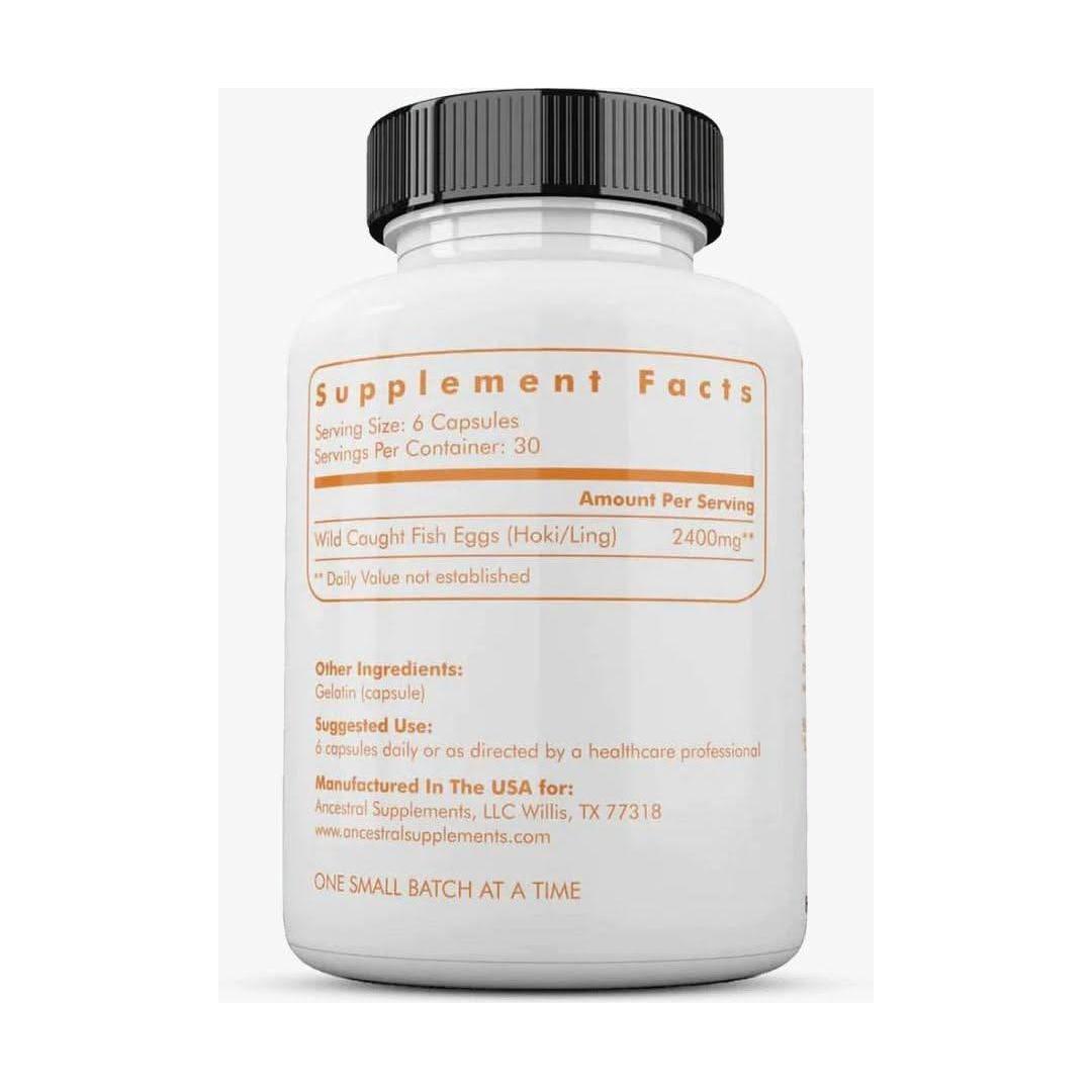 Ancestral Supplements Wild Caught Fish Eggs – 180 Capsules | Brain, Fertility & Heart Support Ancestral Supplements Wild Caught Fish Eggs - 180 Capsules - Glam Global UKAncestral Supplements
