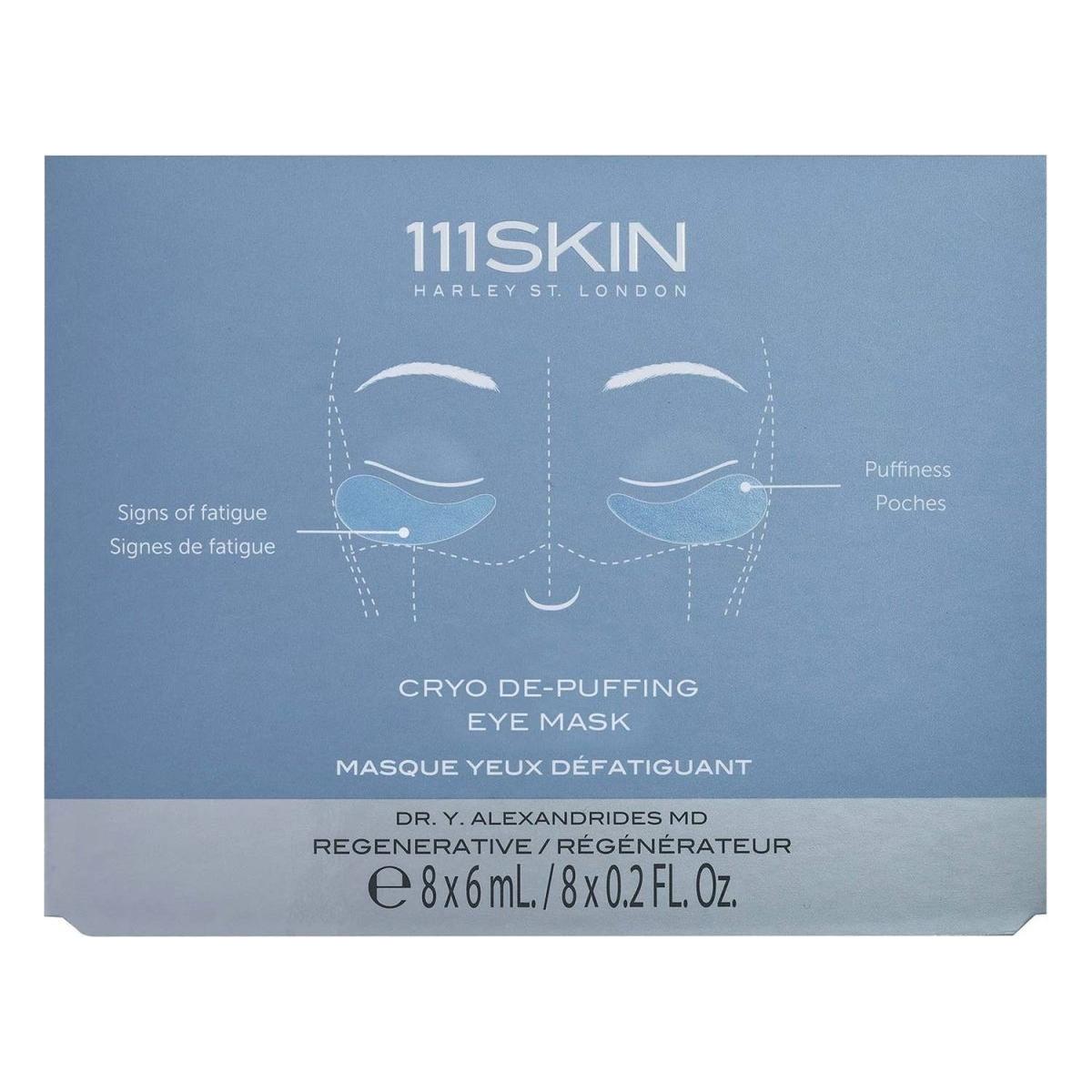 111SKIN Cryo De-Puffing Eye Mask – Pack of 8 | Instantly Refresh, De-Puff & Brighten Tired Eyes 111SKIN Cryo De - Puffing Eye Mask (Pack of 8) - Glam Global UK111SKIN