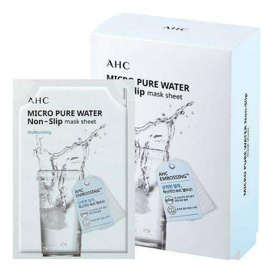 AHC Micro Pure Water Non-Slip Mask Sheet SET 33ml X 10 Sheets | Hydrating & Revitalizing Treatment AHC Micro Pure Water Non - Slip Mask Sheet SET 33ml X 10ea - Glam Global UKAHC