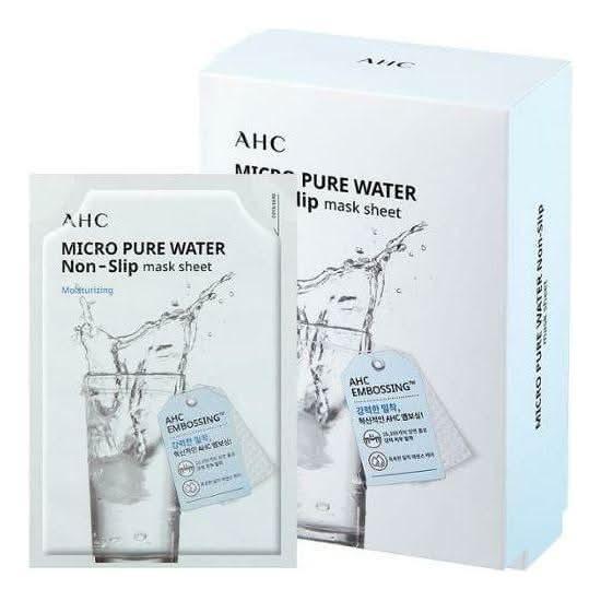 AHC Micro Pure Water Non-Slip Mask Sheet SET 33ml X 10 Sheets | Hydrating & Revitalizing Treatment AHC Micro Pure Water Non - Slip Mask Sheet SET 33ml X 10ea - Glam Global UKAHC