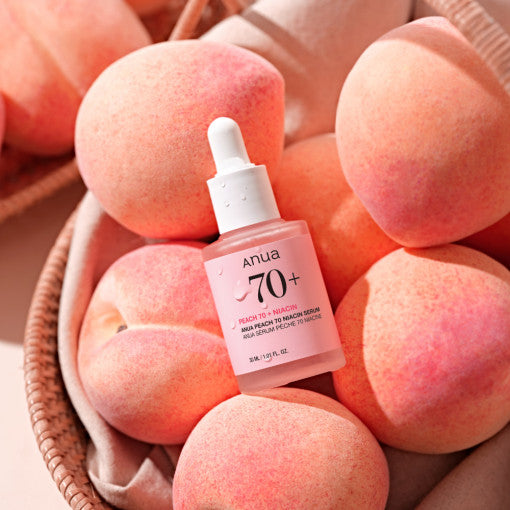 Anua Peach 70% Niacinamide Serum 30ml – Radiance-Boosting Glass Skin Serum Anua PEACH 70% NIACINAMIDE SERUM 30ml - Glam Global UKAnua