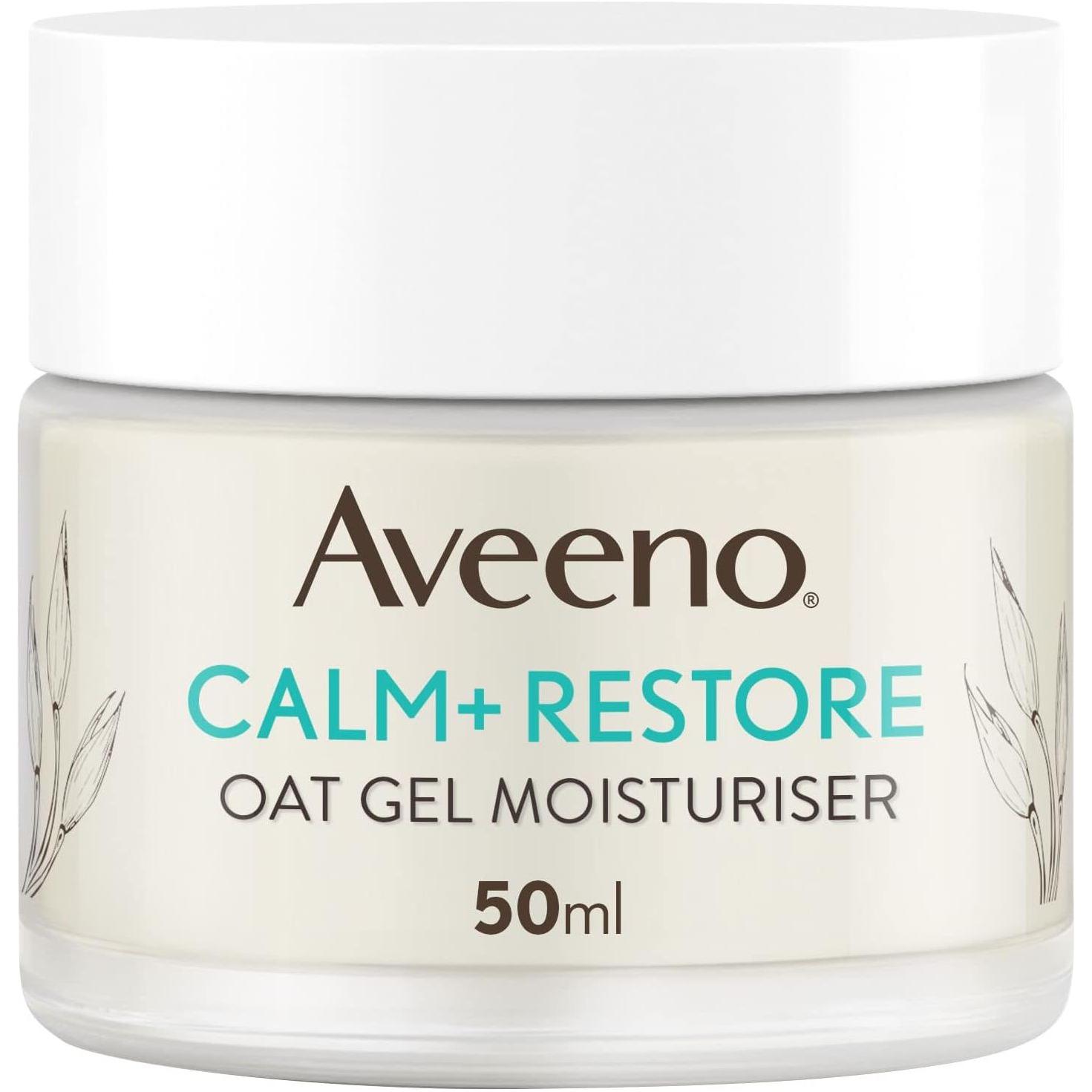 Aveeno Face CALM+RESTORE® Oat Gel Moisturiser – 50ml | Intense Hydration & Skin Soothing Aveeno Face CALM+RESTORE® Oat Gel Moisturiser - 50ml - Glam Global UKAveeno