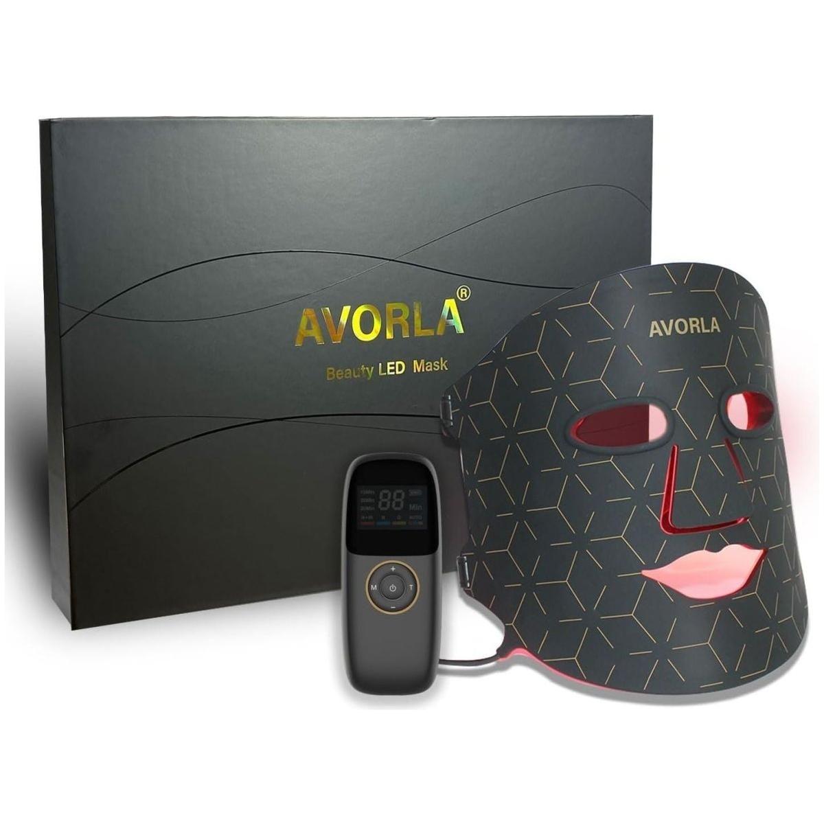 Avorla Beauty LED Silicone Mask – Hands-Free LED Light Therapy for Radiant Skin | 368 LED Chips | Anti-Wrinkle, Anti-Acne & Glow Enhancing Avorla Beauty LED Silicone Mask - Wrinkle Reduction, Anti - Acne, and Skin Health - Glam Global UKAvorla Beauty