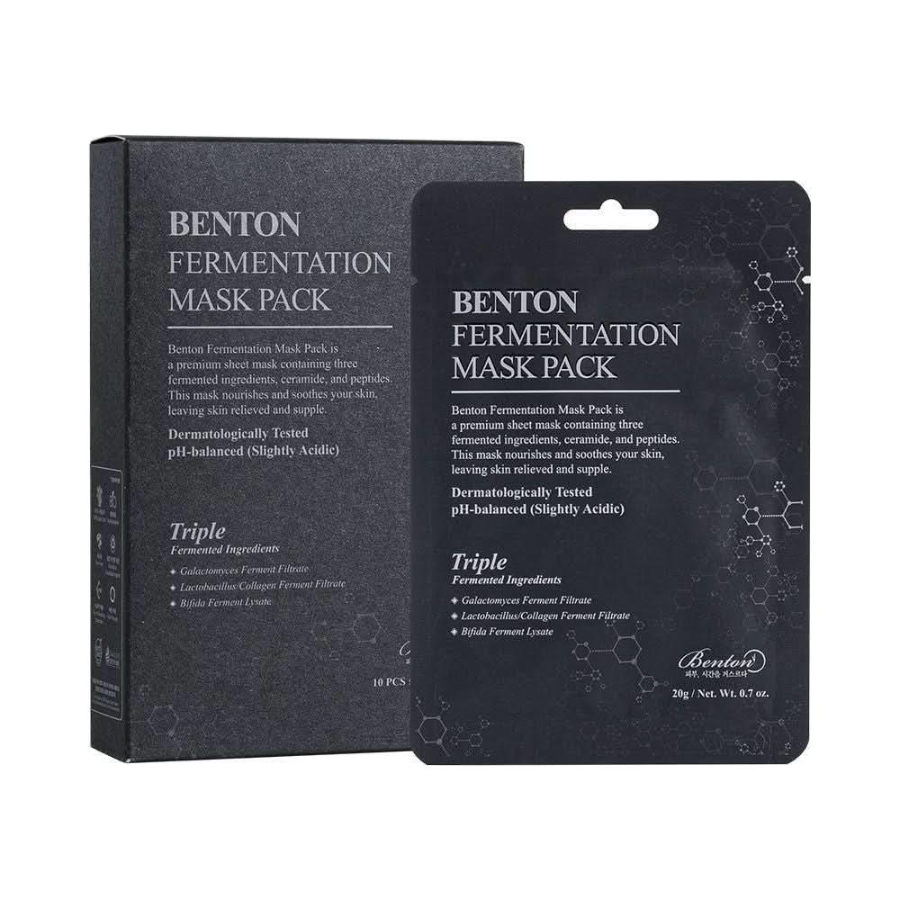 Benton Fermentation Mask Pack - 20g x 10 Pack | Anti-Aging, Firming & Hydration Boost Benton Fermentation Mask Pack 20g x 10 pack - Glam Global UKBenton