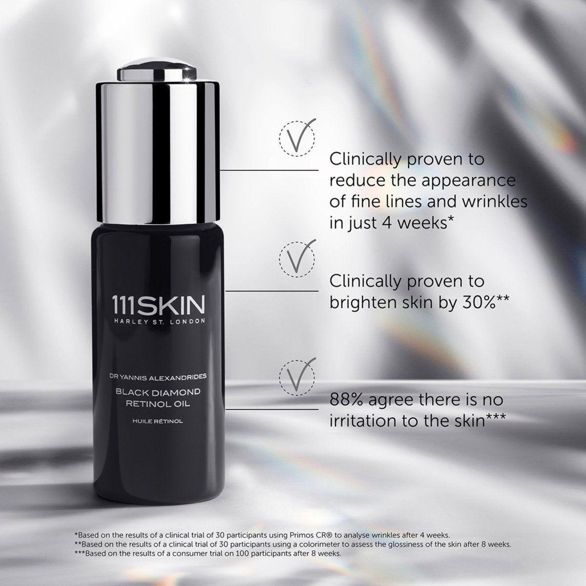111SKIN Black Diamond Retinol Oil – 30ml | Advanced Anti-Aging & Skin Renewal Treatment 111SKIN Black Diamond Retinol Oil - 30ml - Glam Global UK111SKIN