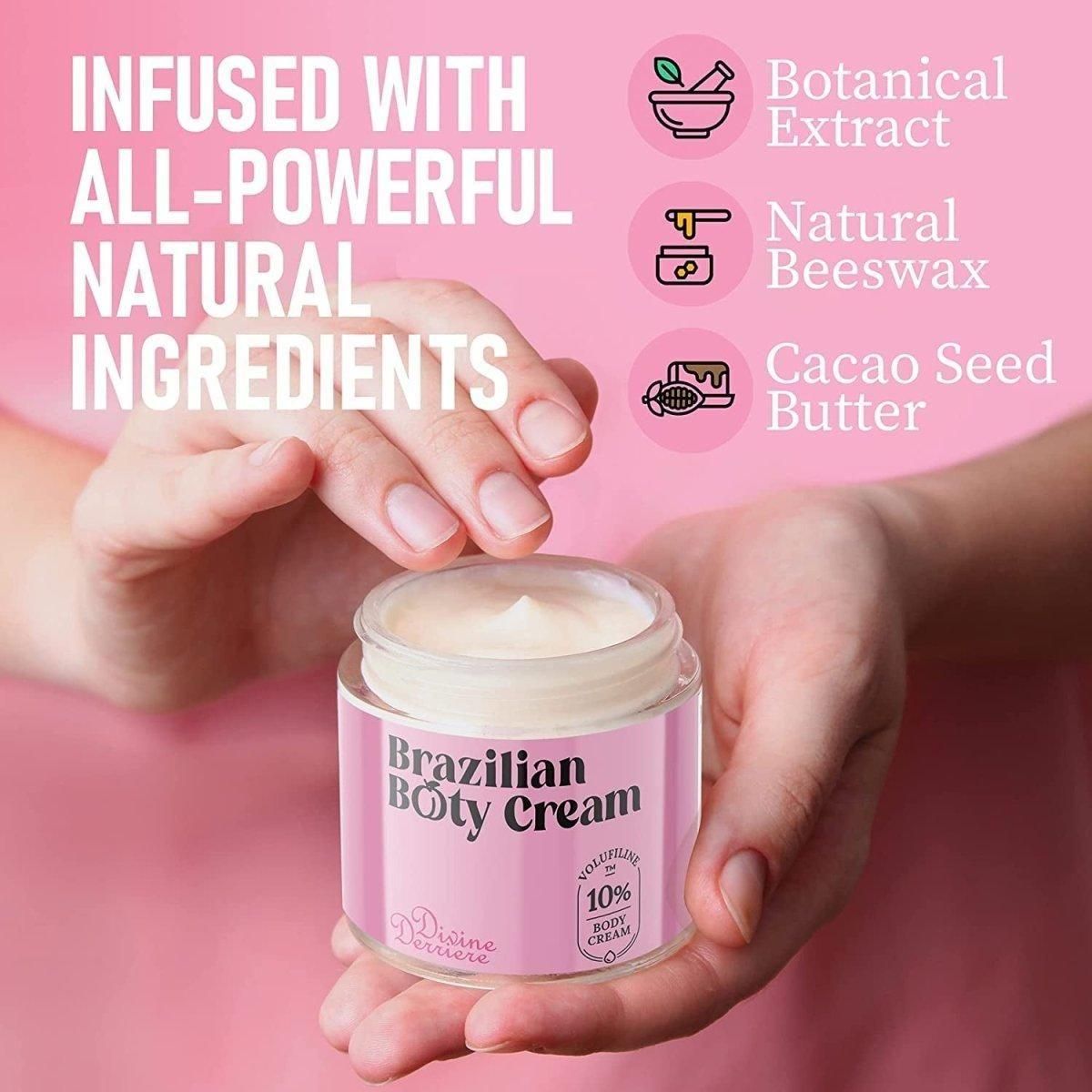 Divine Derriere Brazilian Booty Cream – 50ml | Firming, Smoothing & Cellulite-Reducing Body Butter Divine Derriere Brazilian Booty Cream - 50ml - Glam Global UKDivine Derriere