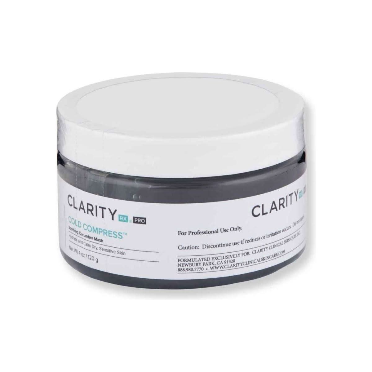 ClarityRx Cold Compress™ Soothing Cucumber Mask – 120ml | Hydrating & Calming Gel Mask ClarityRx Cold Compress Soothing Cucumber Mask - 120ml - Glam Global UKClarityRx