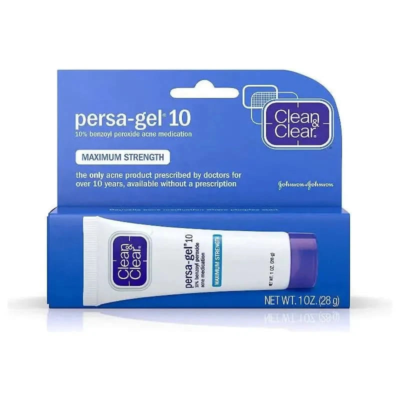 Clean & Clear Persa-Gel 10 Acne Treatment – 30ml | Maximum Strength 10% Benzoyl Peroxide Spot Treatment Clean & Clear Persa - Gel 10 Benzoyl Peroxide 10% - 30ml - Glam Global UKClean & Clear