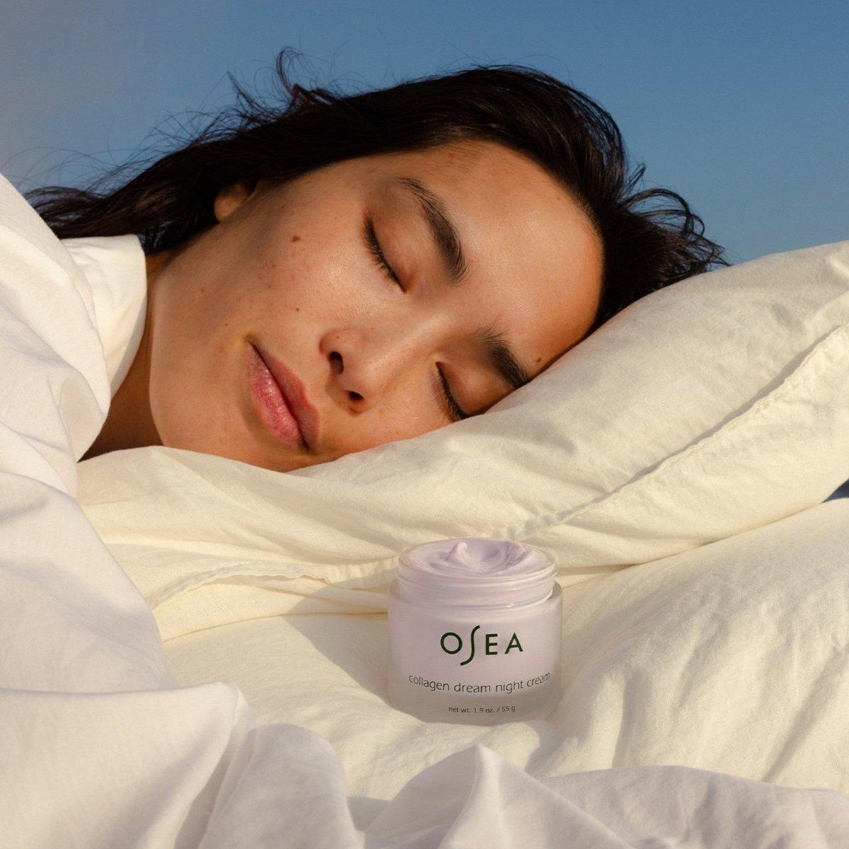 OSEA Dream Night Cream – 55g | Clinically Proven Overnight Moisturiser with Vegan Collagen & Bio-Retinol OSEA Collagen Dream Night Cream - 55g - Glam Global UKOSEA