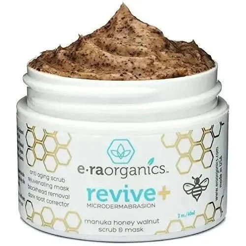 E-raOrganics Microdermabrasion Manuka Honey & Walnut Scrub – 60ml | Gentle Exfoliating & Hydrating Facial Treatment E - raOrganics Microdermabrasion Manuka Honey Walnut Scrub - 60ml - Glam Global UKEra Organics
