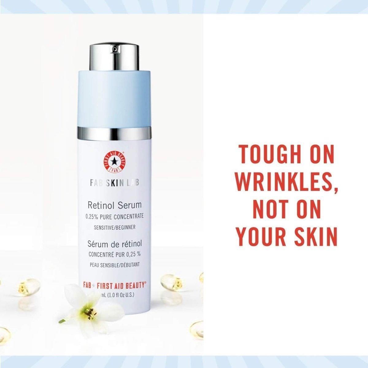 First Aid Beauty Retinol Serum 0.25% Pure Concentrate - 30ml | Gentle Anti-Aging & Skin Renewal First Aid BeautyRetinol Serum .25% Pure Concentrate - 30ml - Glam Global UKFirst Aid Beauty