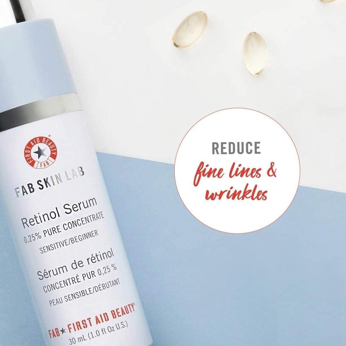 First Aid Beauty Retinol Serum 0.25% Pure Concentrate - 30ml | Gentle Anti-Aging & Skin Renewal First Aid BeautyRetinol Serum .25% Pure Concentrate - 30ml - Glam Global UKFirst Aid Beauty