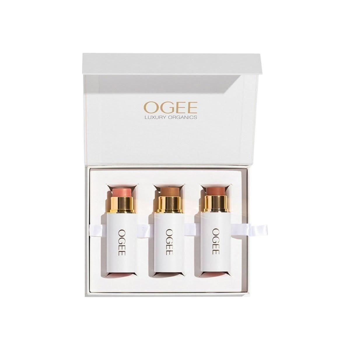 Ogee Golden Contour Collection | 3-Piece Balmy Contour, Highlight & Bronze Stick Trio for a Radiant Sculpted Glow Ogee Golden Contour Collection - Glam Global UKOgee