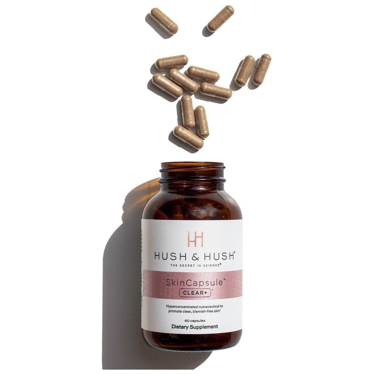 Hush & Hush SkinCapsule CLEAR+ – 60 Capsules | Anti-Blemish Supplement for Clear, Calm Skin Hush & Hush | SkinCapsule CLEAR+ - Glam Global UKHush & Hush