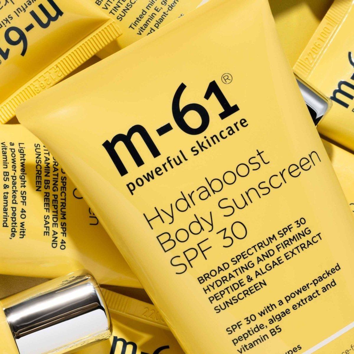 M-61 Hydraboost Body Sunscreen SPF 30 – 150ml | Hydrating, Firming & Antioxidant Mineral SPF M - 61 Hydraboost Body Sunscreen SPF 30 - 150ml - Glam Global UKM - 61