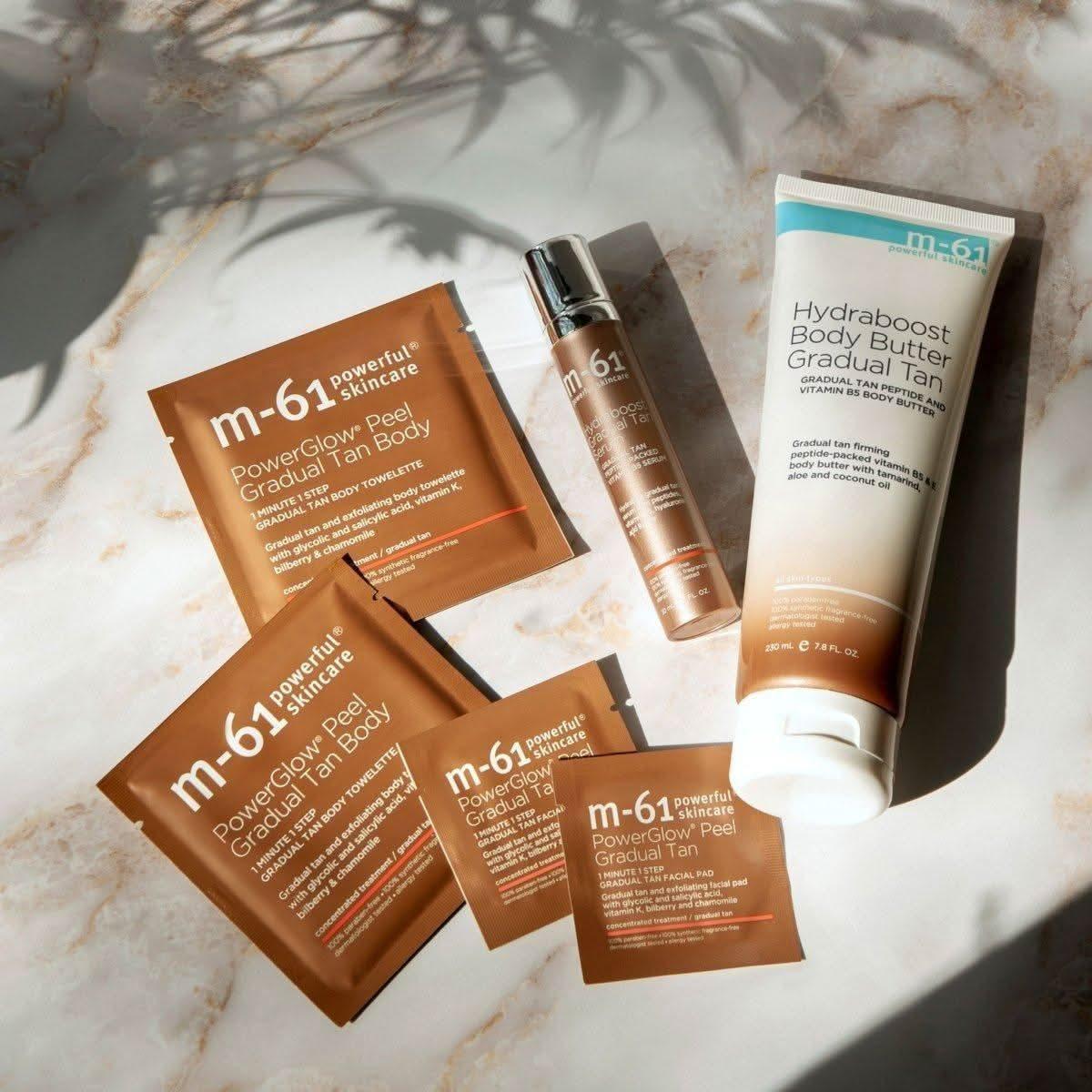 M-61 Hydraboost Gradual Tan Serum – 30ml | Hydrating Self-Tanning Serum with Peptides & Hyaluronic Acid M - 61 Hydraboost Gradual Tan Serum - 30ml - Glam Global UKM - 61