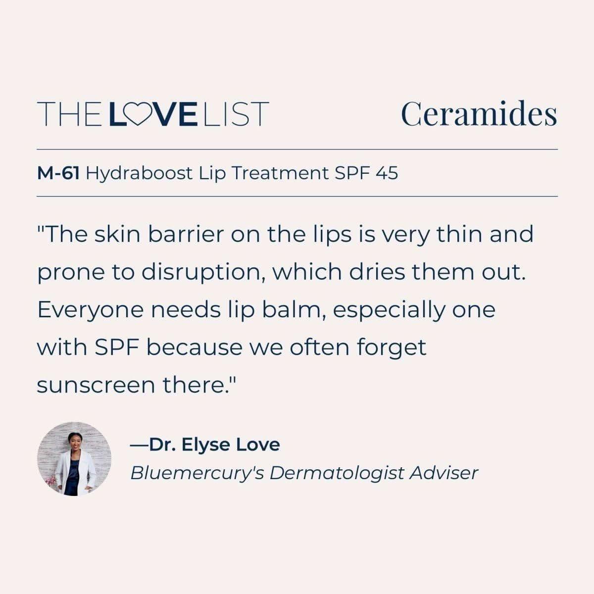 M-61 Hydraboost Lip Treatment SPF 45 | Hydrating Vegan Lip Balm with Peptides, Aloe & Vitamin B5 M - 61 Hydraboost Lip Treatment SPF 45 - Glam Global UKM - 61