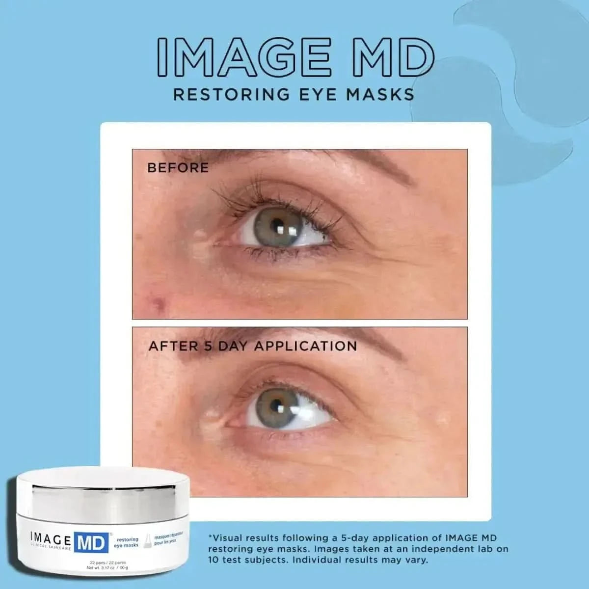 Image Skincare MD Restoring Eye Masks – 22 Count | Hydrating, Firming & Puffiness-Reducing Hydro-Gel Patches Image Skincare MD Restoring Eye Masks - 22 Count - Glam Global UKImage Skincare
