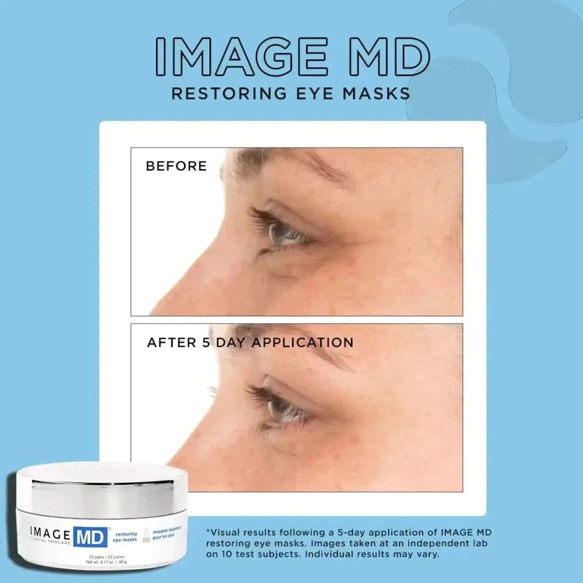 Image Skincare MD Restoring Eye Masks – 22 Count | Hydrating, Firming & Puffiness-Reducing Hydro-Gel Patches Image Skincare MD Restoring Eye Masks - 22 Count - Glam Global UKImage Skincare