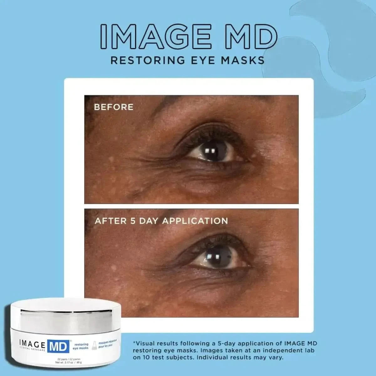 Image Skincare MD Restoring Eye Masks – 22 Count | Hydrating, Firming & Puffiness-Reducing Hydro-Gel Patches Image Skincare MD Restoring Eye Masks - 22 Count - Glam Global UKImage Skincare