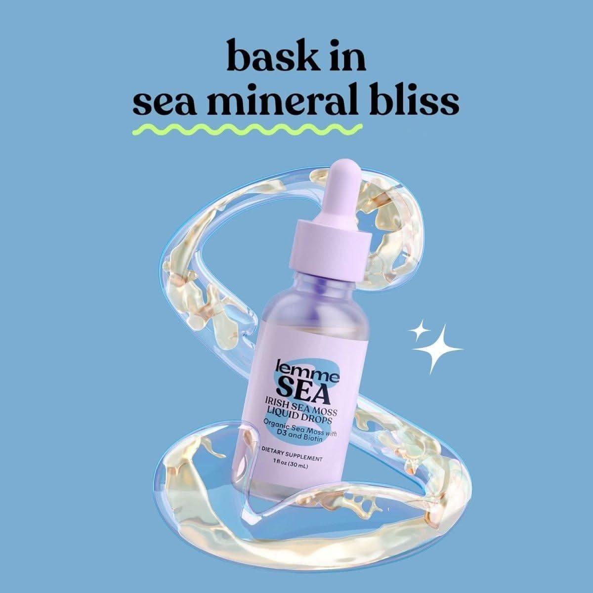 Lemme Irish Sea Moss Organic Liquid Drops – 30ml | Superfood for Immunity, Skin & Hair Lemme Irish Sea Moss Organic Liquid Drops - 30ml (30 Servings) - Glam Global UKLemme