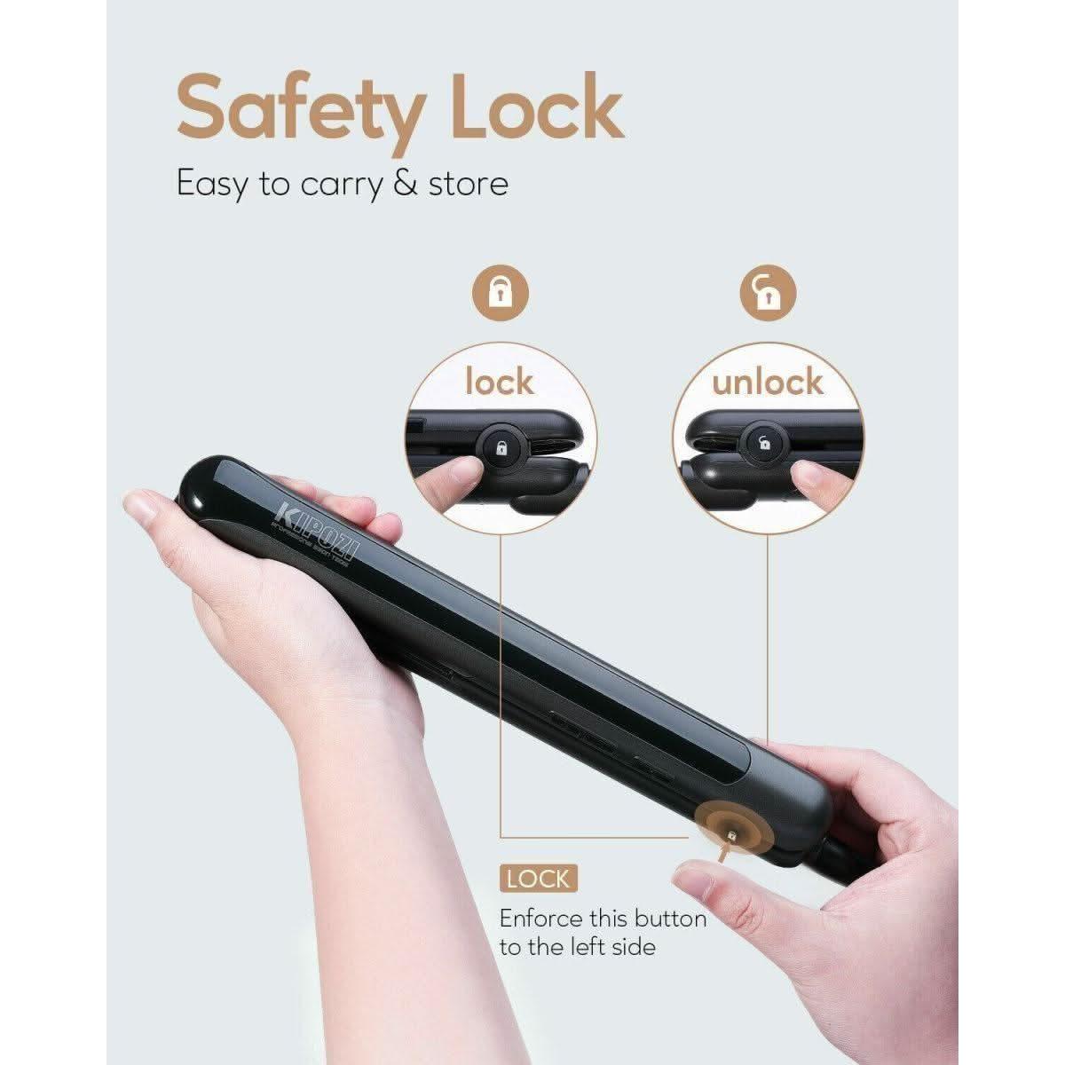 KIPOZI 1In Plancha de pelo 2 en 1 Rizador de pelo Cerámica Portátil Calentamiento rápido KIPOZI 1In Hair Straightener 2 in 1 Hair Curler Ceramic Portable Fast Heating - Glam Global UKKIPOZI