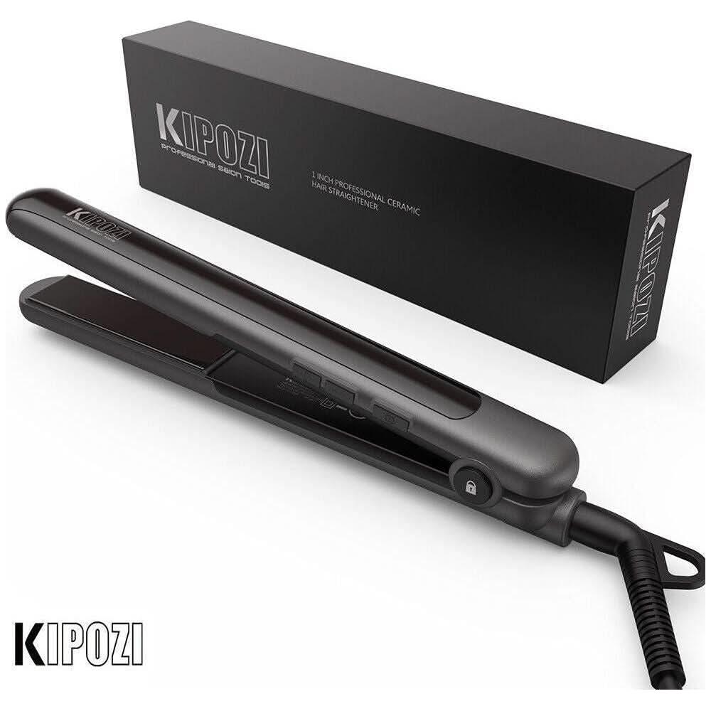 KIPOZI 1In Plancha de pelo 2 en 1 Rizador de pelo Cerámica Portátil Calentamiento rápido KIPOZI 1In Hair Straightener 2 in 1 Hair Curler Ceramic Portable Fast Heating - Glam Global UKKIPOZI